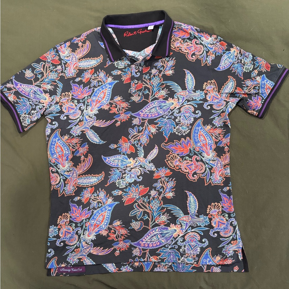 Robert Graham Multicolor Paisley Polo Shirt